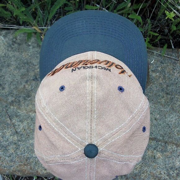 Vintage Sports Specialties Michigan Wolverines Snap Hat Cap Custom Tan - Picture 5 of 9